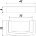Мебельная ручка RS402BAZ.4/32