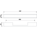 Мебельная ручка RS266CP/W.4/160