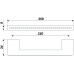 Мебельная ручка RS429CP/CrT.4/320